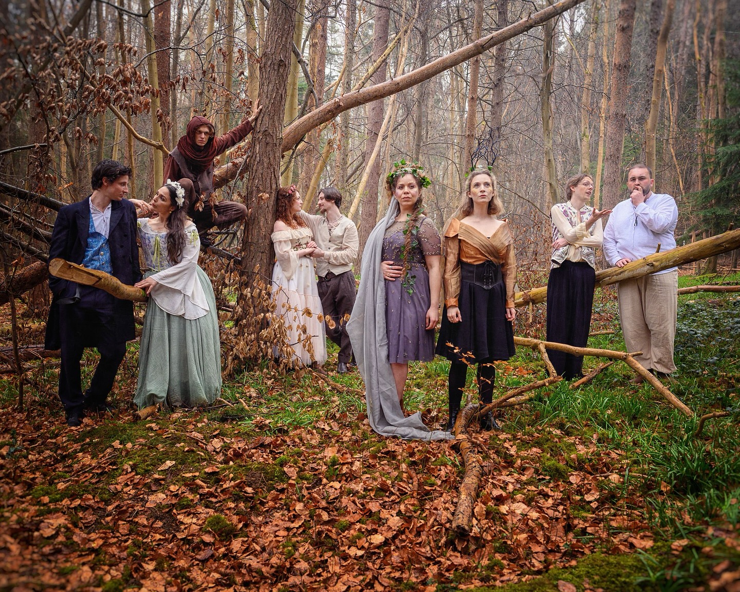 Characters in the woods